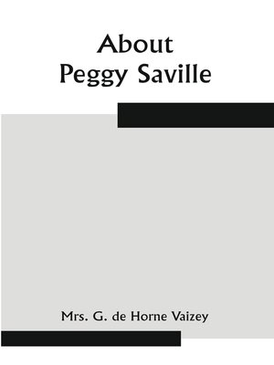 cover image of About Peggy Saville
